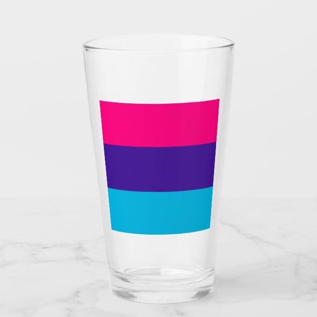 Verre Drapeau de fierté androgyne (Devant)