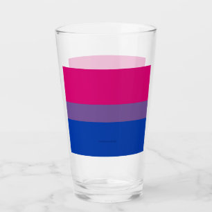 Verre Drapeau de fierté bisexuelle de SlipperyJoe's coul