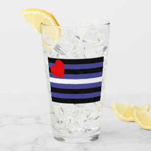 Verre Drapeau de fierté cuir