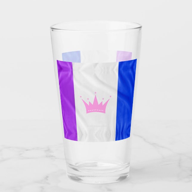 Verre Drapeau de fierté de la culture drag de SlipperyJo (Devant)