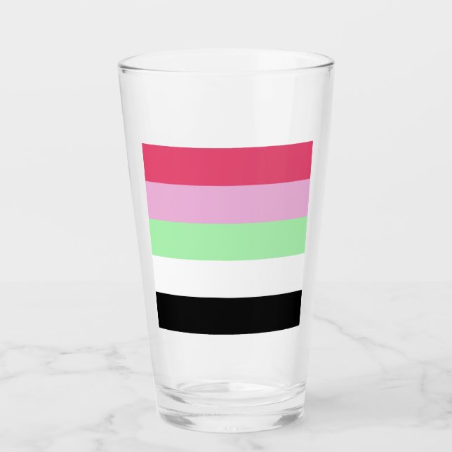Verre Drapeau de fierté récipromantique (Devant)