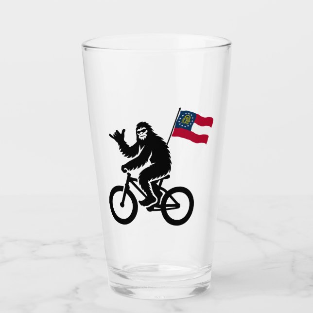 Verre Drapeau de Géorgie à vélo Bigfoot (Devant)