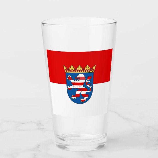 Verre Drapeau de Hesse Glass (Devant)