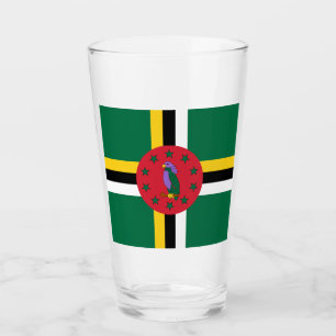 Verre Drapeau de la Dominique