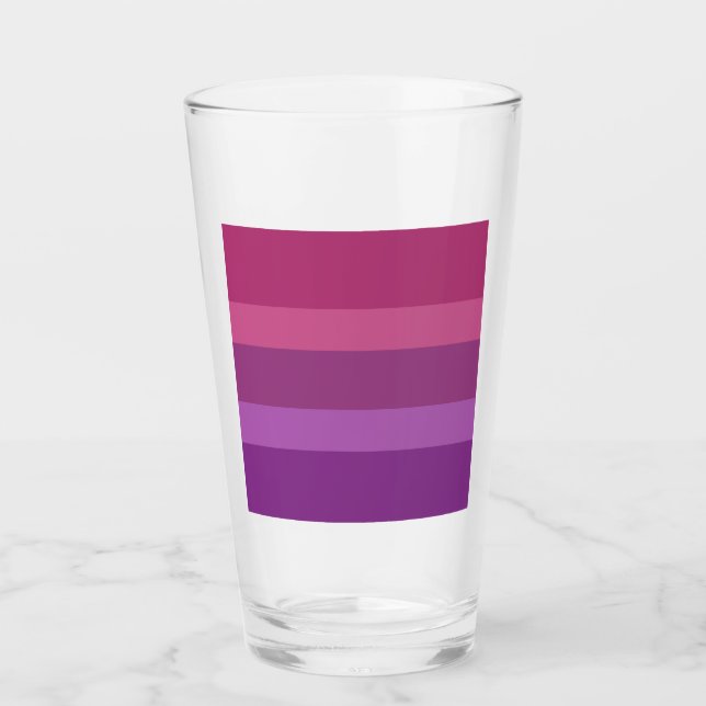 Verre Drapeau de la fierté Aceflux (Devant)