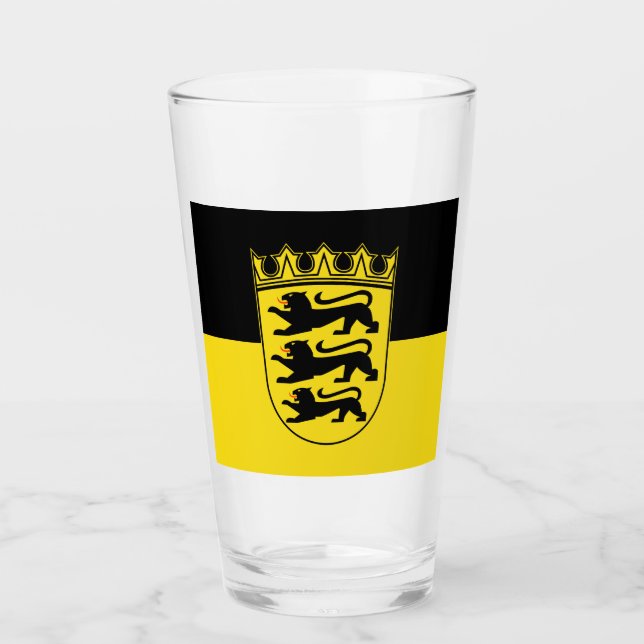 Verre Drapeau de la verrerie de Bade-Wurtemberg (Devant)