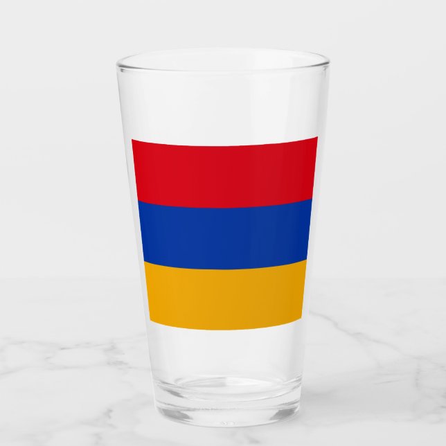 Verre Drapeau de l'Arménie (Devant)
