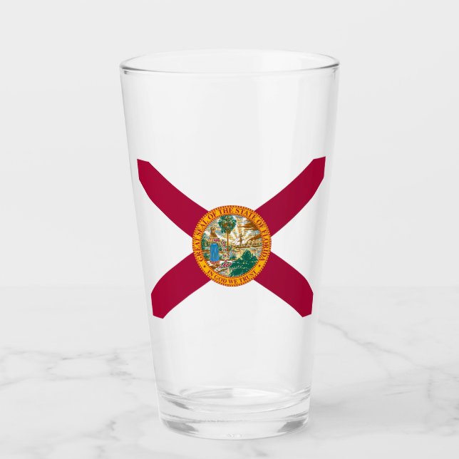 Verre Drapeau de l'État de Floride (Devant)