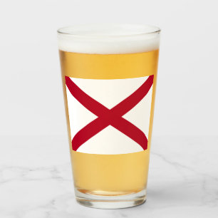 Verre Drapeau de l'état de l'Alabama