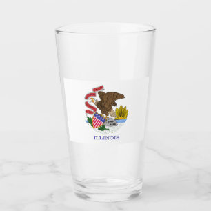 Verre Drapeau de l'Illinois