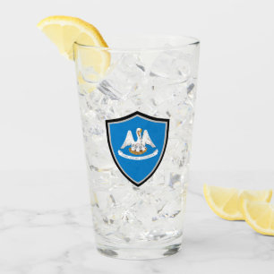 Verre Drapeau de Louisiane