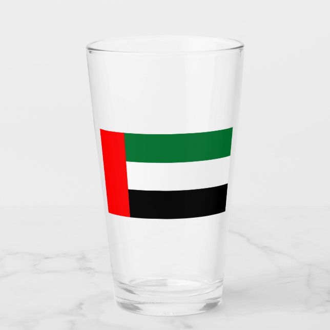 Verre Drapeau des Émirats arabes unis (EAU) (Devant)