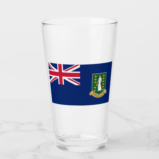 Verre Drapeau des îles Vierges britanniques (BVI) (Devant)