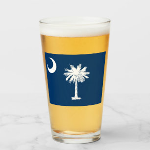 Verre Drapeau d'État de Caroline du Sud