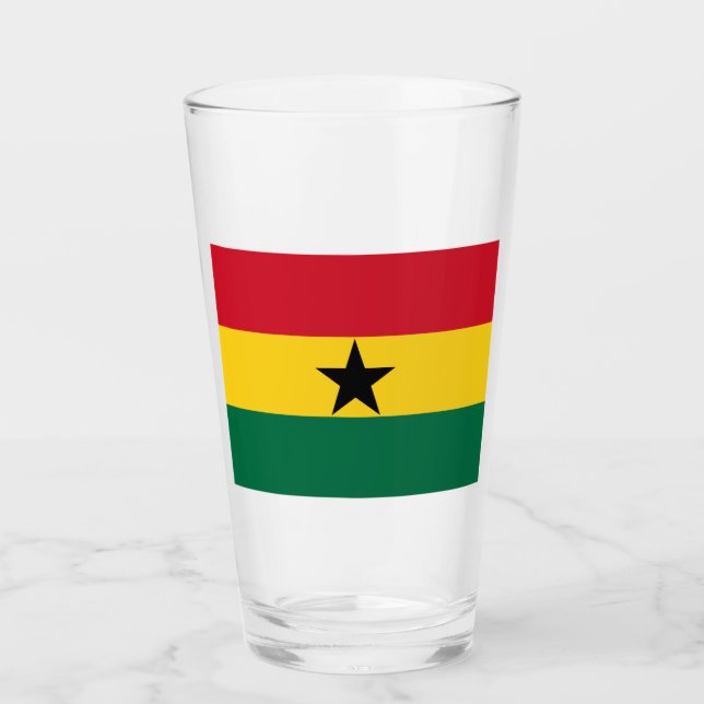Verre Drapeau du Ghana (Devant)