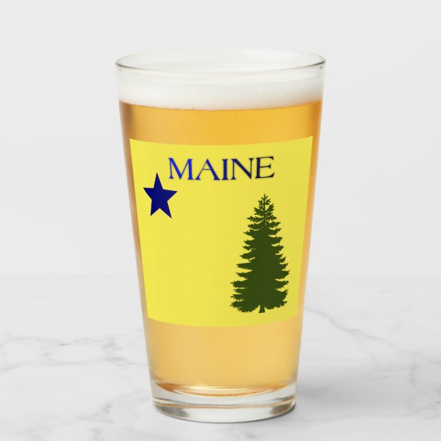 Verre Drapeau du Maine(1901)  (Devant (rempli))