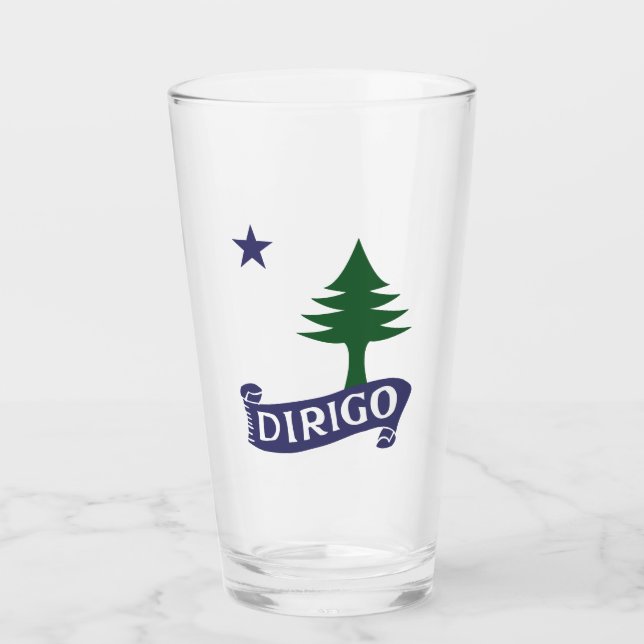 Verre Drapeau du Maine de 1901 (Devant)