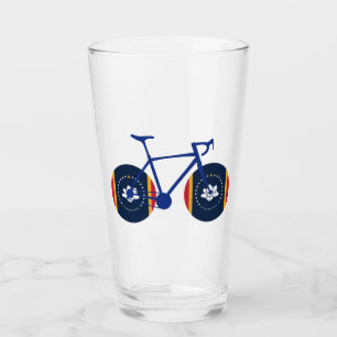 Verre Drapeau du Mississippi à vélo