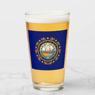 Verre Drapeau du New Hampshire