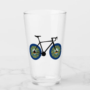 Verre Drapeau du New Hampshire à vélo