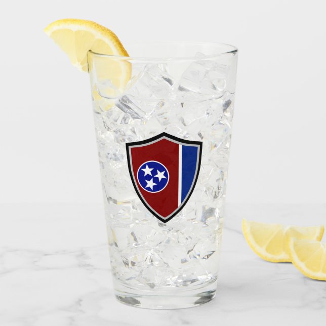 Verre Drapeau du Tennessee (Devant glace)