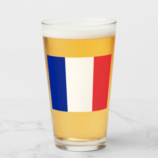 Verre Drapeau français (France) (Devant (rempli))