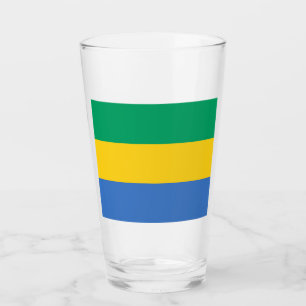 Verre Drapeau gabonais (Gabon)