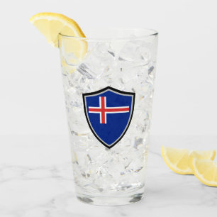 Verre Drapeau islandais