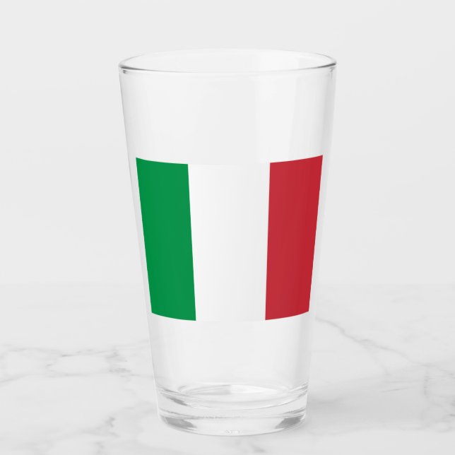 Verre Drapeau italien (Italie) (Devant)