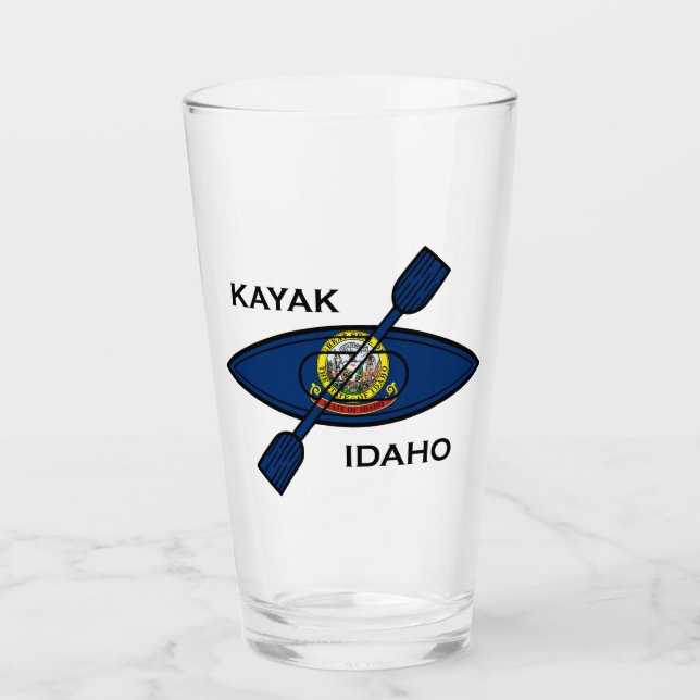 Verre Drapeau Kayak Idaho (Devant)
