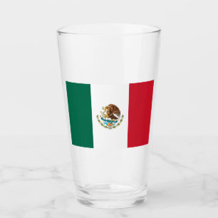 Verre Drapeau Mexicain - Drapeau du Mexique Coupe en Ver