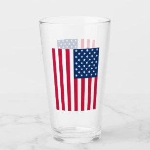 Verre Drapeau Patriotique USA