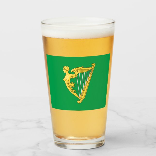 Verre Drapeau républicain irlandais (Devant (rempli))