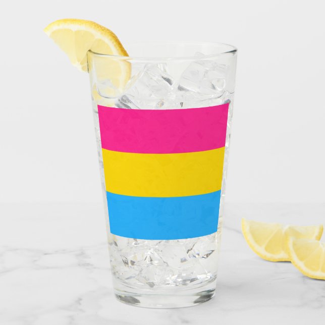Verre Drapeau transexuel (Devant glace)