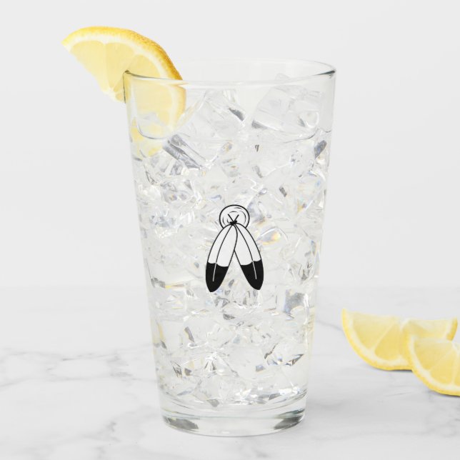Verre Drapeau Two-Spirit (Devant glace)