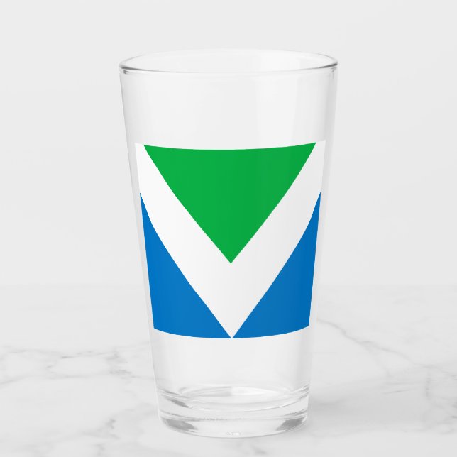 Verre Drapeau végan international (Devant)