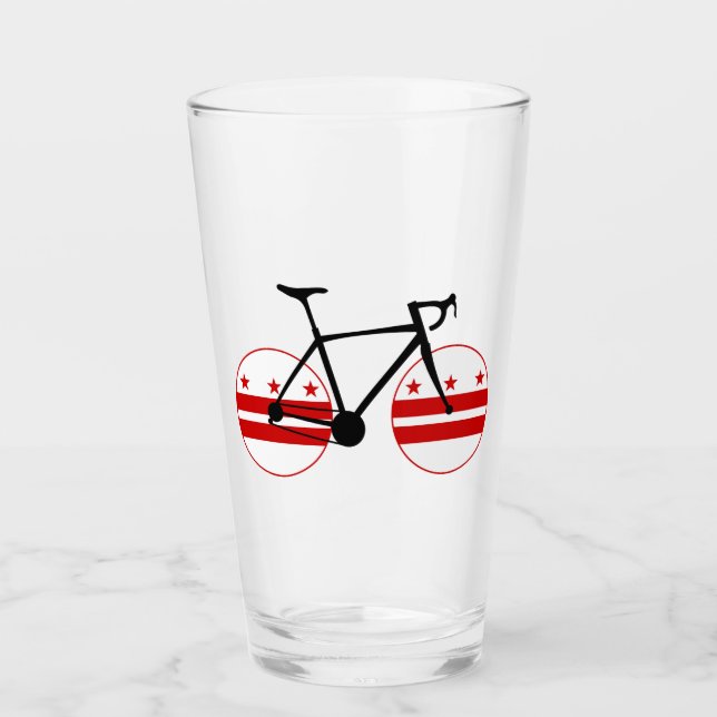Verre Drapeau Washington D.C. Cyclisme (Devant)
