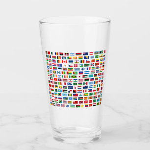 Verre Drapeaux mondiaux