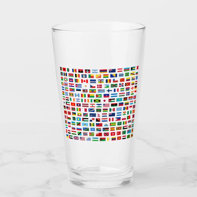 Verre Drapeaux mondiaux (Devant)