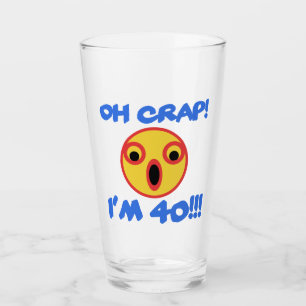 Verre Drôle 40e anniversaire Gag cadeau