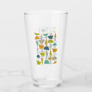 Verre Drôle Abstrait Suspendu Vent Mi-Siècle