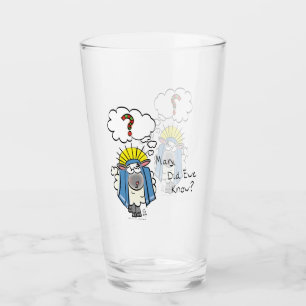 Verre Drôle Christian Noël mignon Mouton Dessin