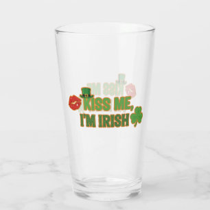 Verre Drôle de Baiser Moi Je Suis Irlandais Fête de la S