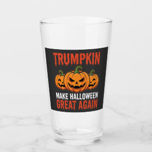 Verre Drôle de citrouille Trumpkin Halloween Parodie