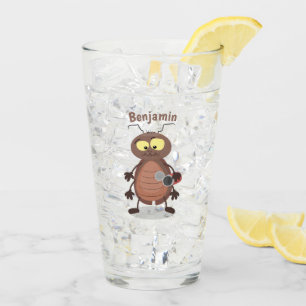Verre Drôle drôle de personnage de dessin animé de cafar