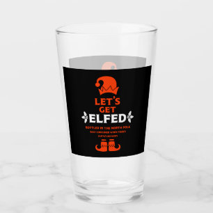 Verre Drôle Étiquettes de la bière de Noël