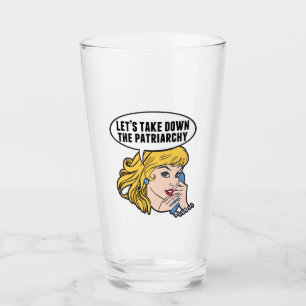 Verre Drôle féministe Pop Art Anti Patriarcat Rétro F