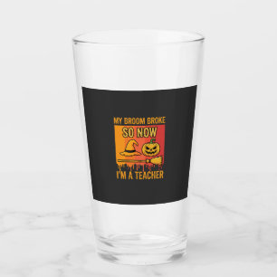 Verre Drôle Halloween Professeur Mon Balai Cassa Design