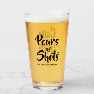 Verre Drôle Joue Les Tirs Appelle Les Tirs