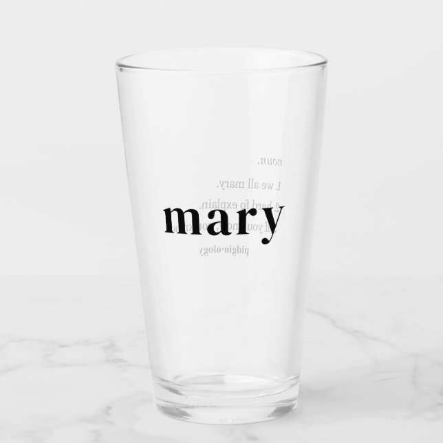 Verre Drôle Mary Pidgin Style Hawaïen Local (Devant)